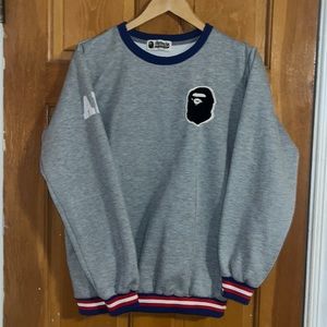 Bathing Ape Grey Sweatshirt